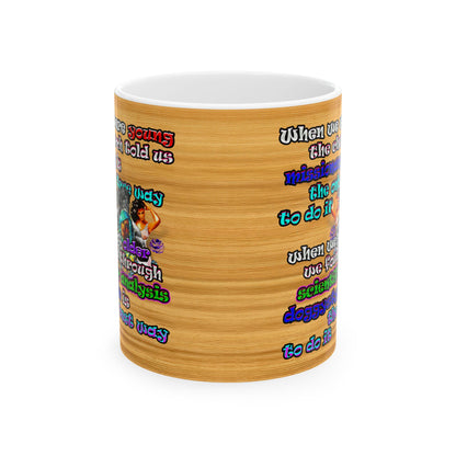 doggystyle - White Mug (butterscotch wood finish)