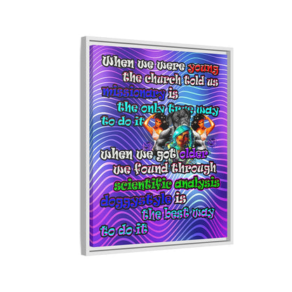 doggystyle - framed canvas art (purple wave)