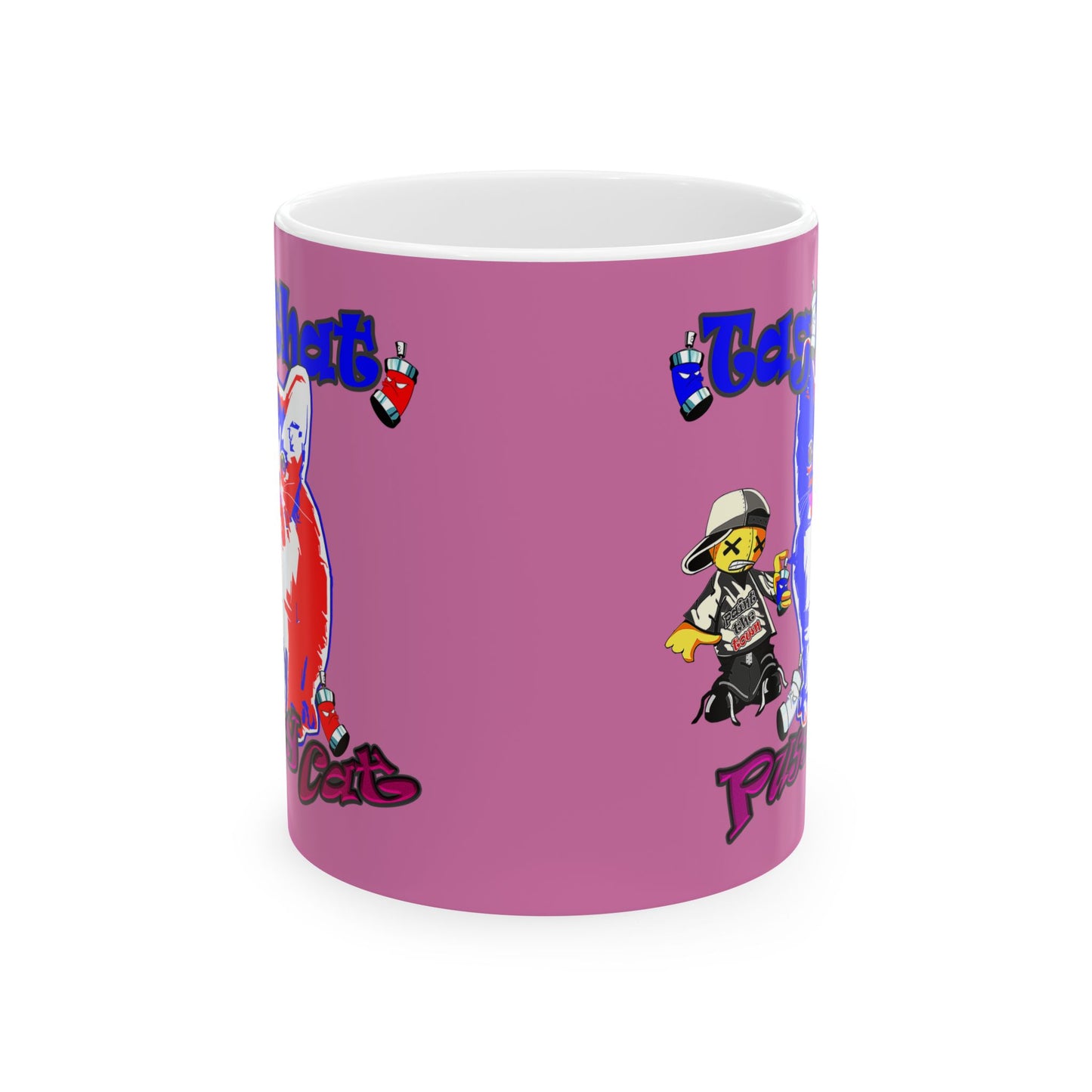 tag that - White Mug (light pink)