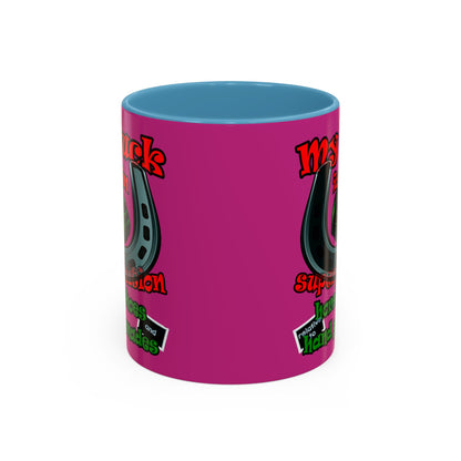 my luck - Accent Mug (pink)