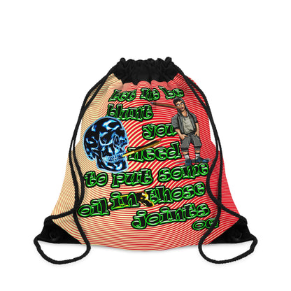 og - Drawstring Bag (yellow-orange wave)