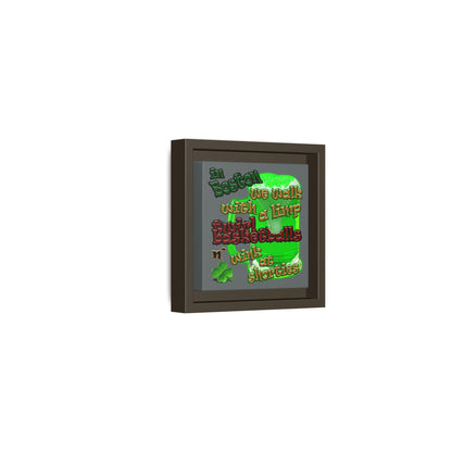 celtics logo - framed canvas art (dark grey)