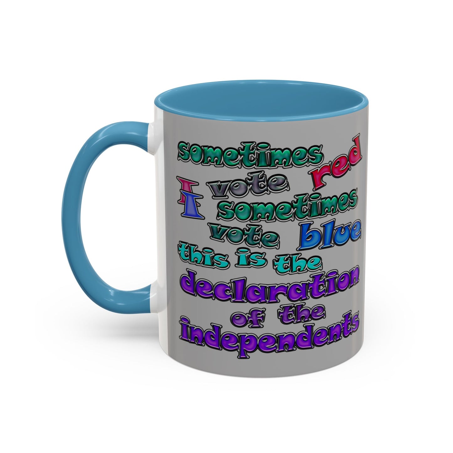 declaration of the independents - Accent Mug (light grey)