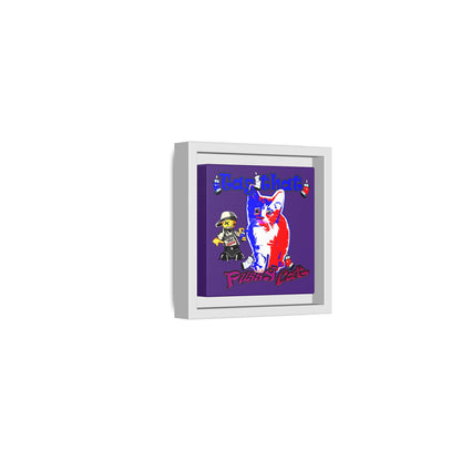 tag that - framed canvas art (purple)