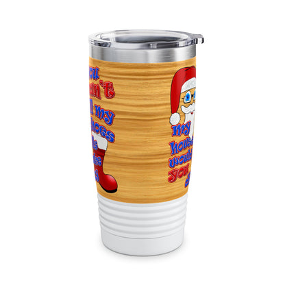 santa's shoes - Ringneck Tumbler, 20oz (butterscotch wood finish)