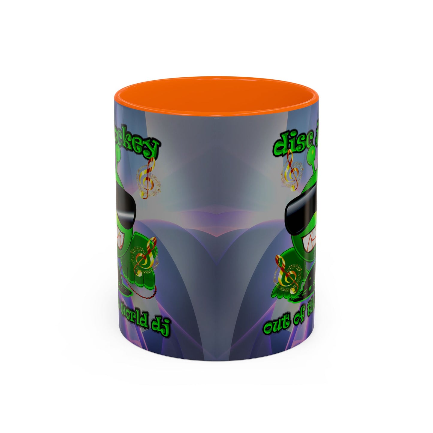 disc jockey - Accent Mug (grey-pink wave)