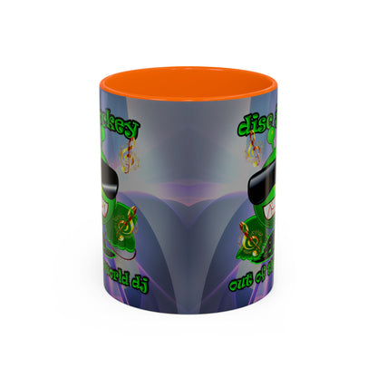 disc jockey - Accent Mug (grey-pink wave)