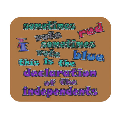 declaration of the independents - Mouse Pad (Rectangle) (light brown)