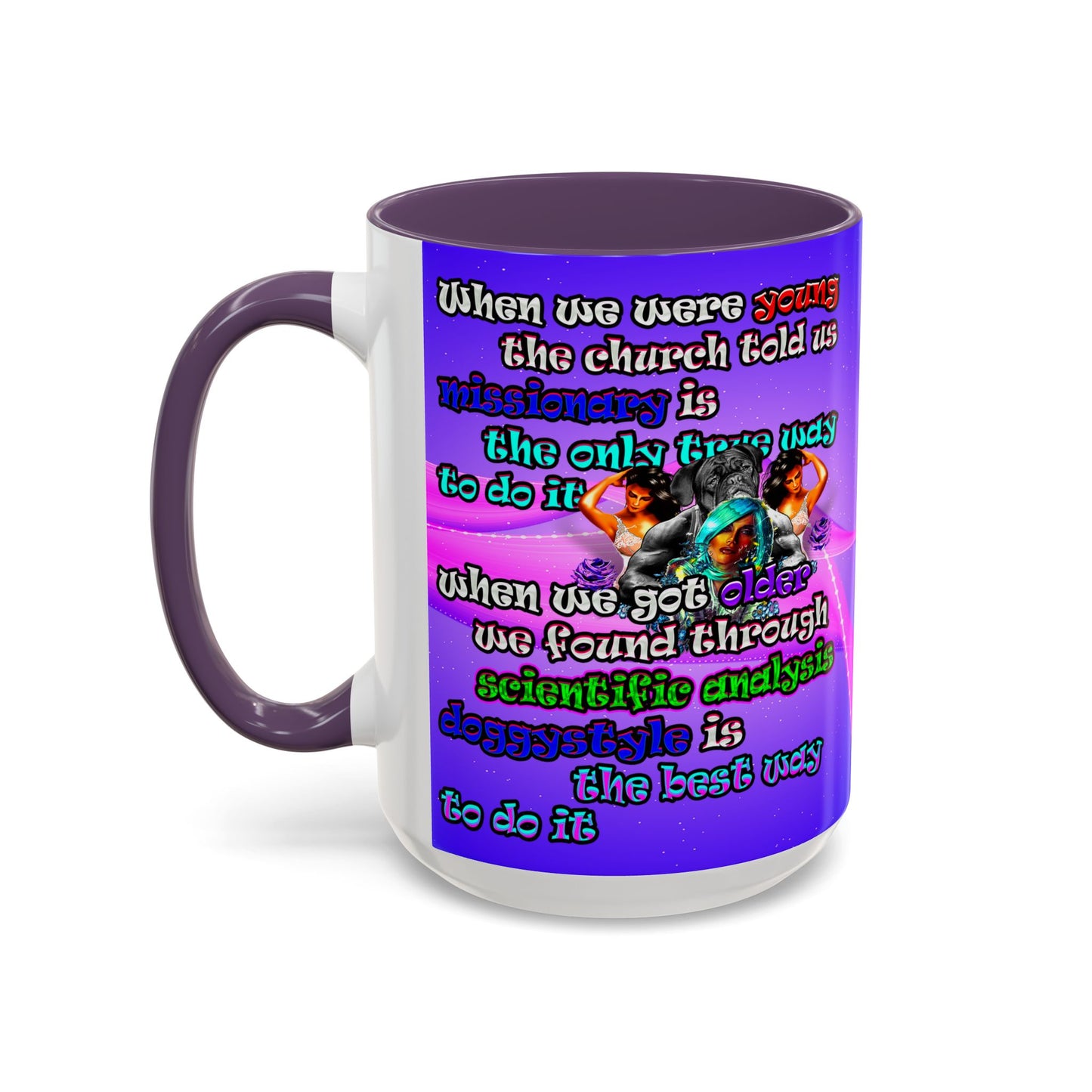 doggystyle - Accent Mug (purple-pink wave)
