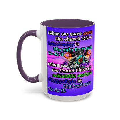 doggystyle - Accent Mug (purple-pink wave)