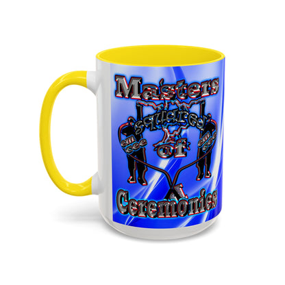 em cee squared - Accent Mug (blue-white wave)