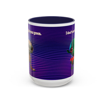 I don't care that your grey - Accent Mug (purple wave)