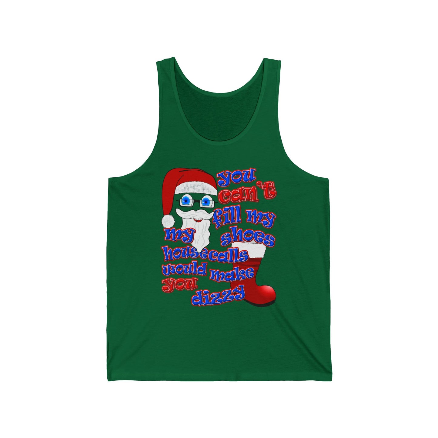 santa's shoes - Unisex Jersey Tank