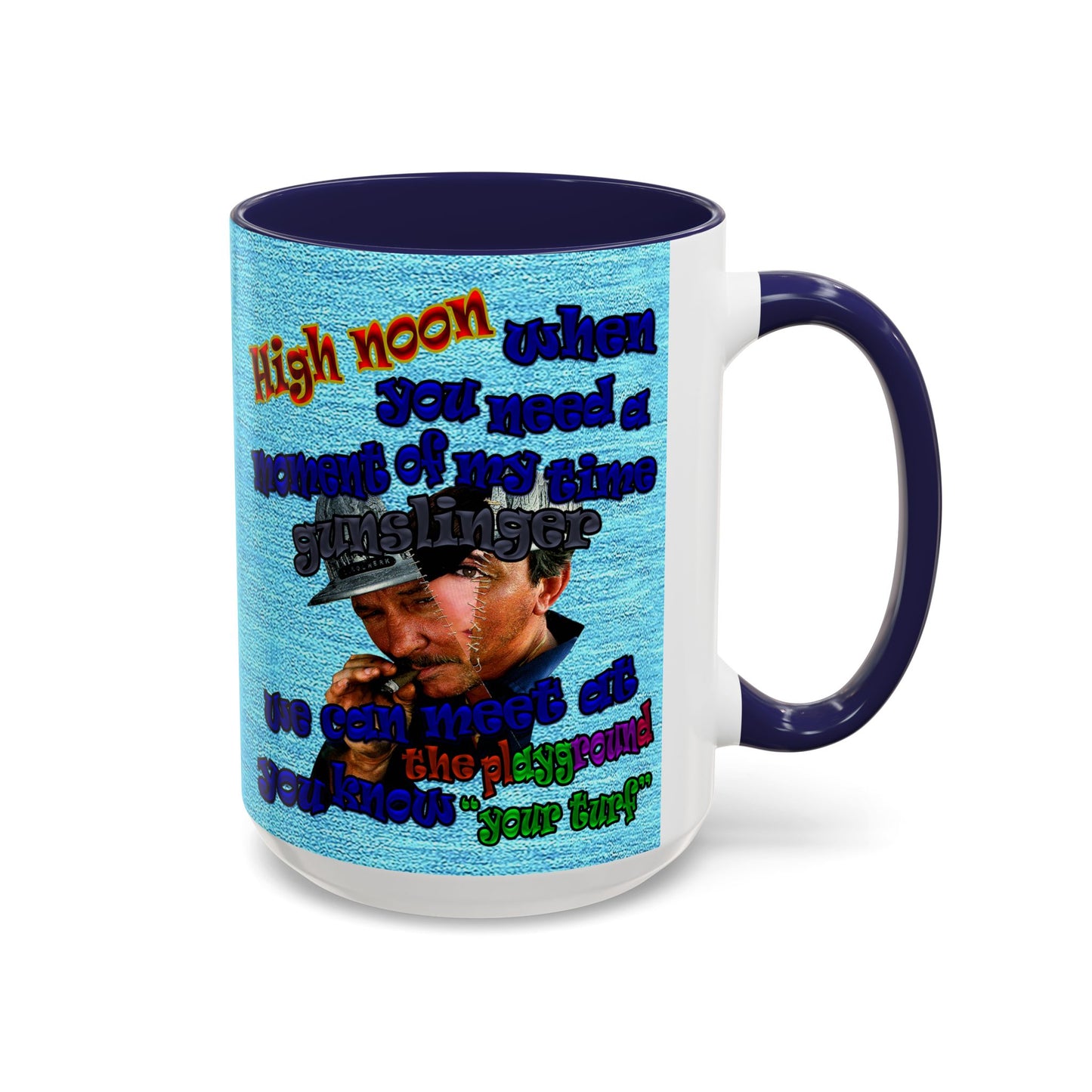 high noon - Accent Mug (faded blue)