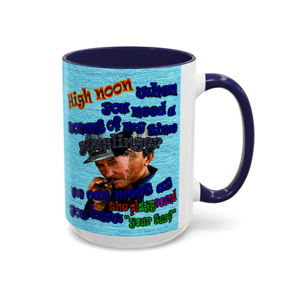 high noon - Accent Mug (faded blue)