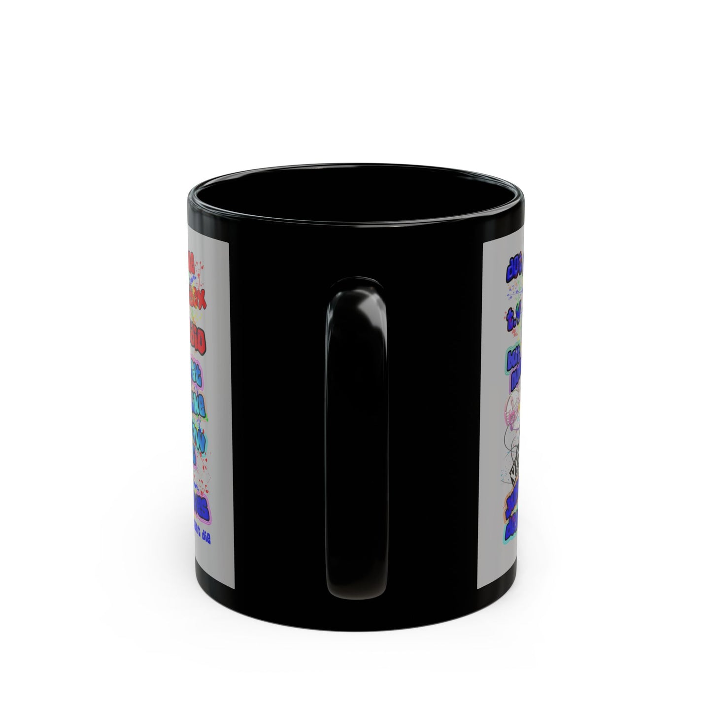 drop the beat - Black Mug (light grey)