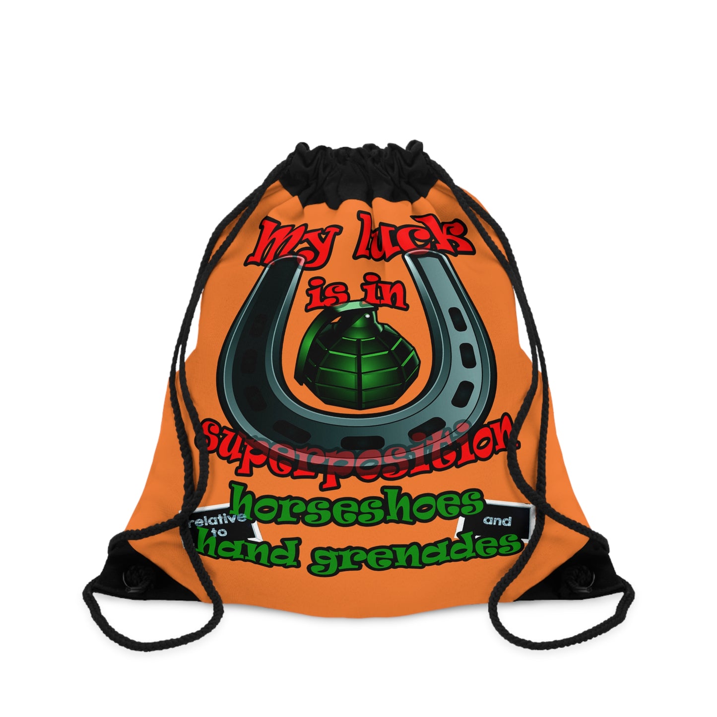 my luck - Drawstring Bag (crusta)
