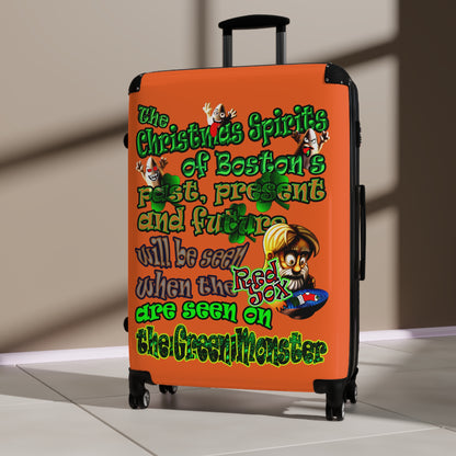 christmas spirits of boston - Suitcase (orange)