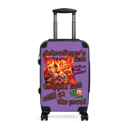 schrodinger's cat - Suitcase (light purple)