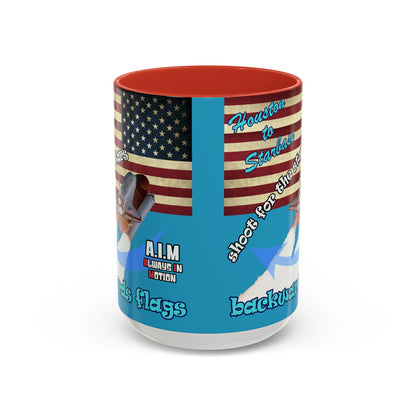 shoot for the stars - Accent Mug (turquoise)