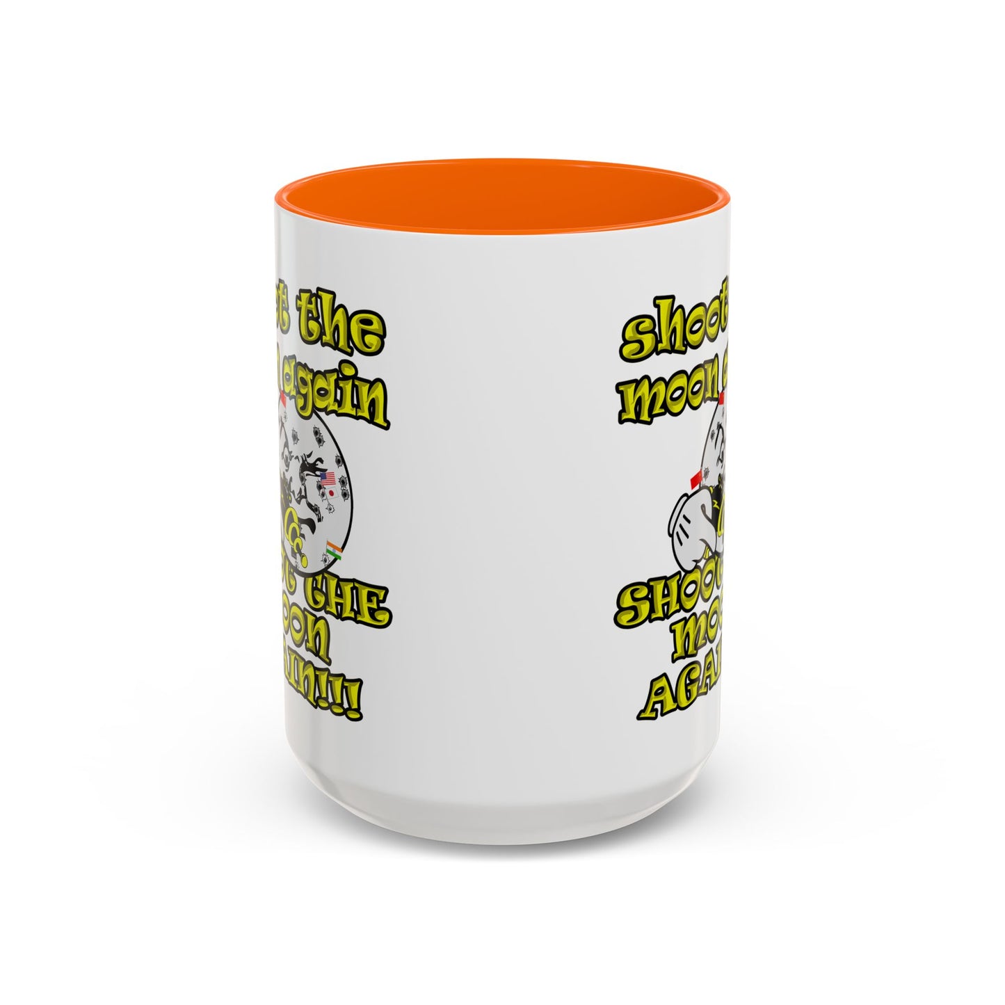 shoot the moon again - Accent Mug (white)