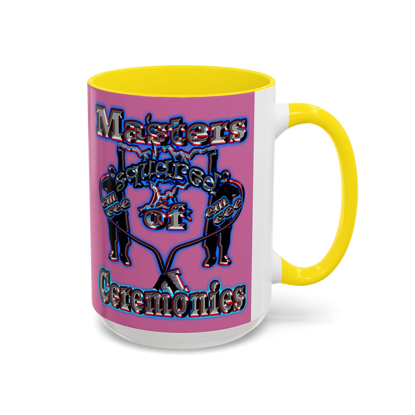 em cee squared - Accent Mug (light pink)