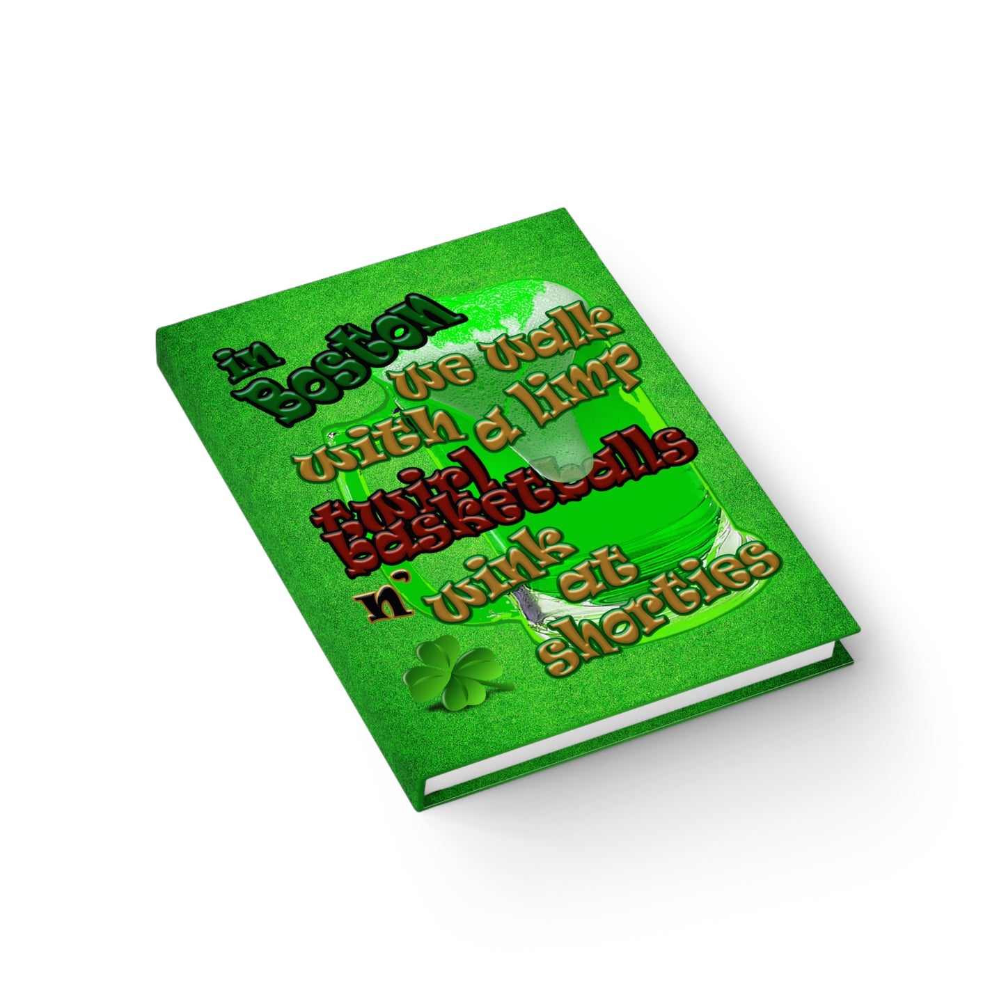 celtics logo - journal-lined (green turf)