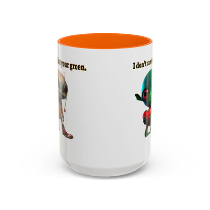 I don't care that your grey - Accent Mug (white)