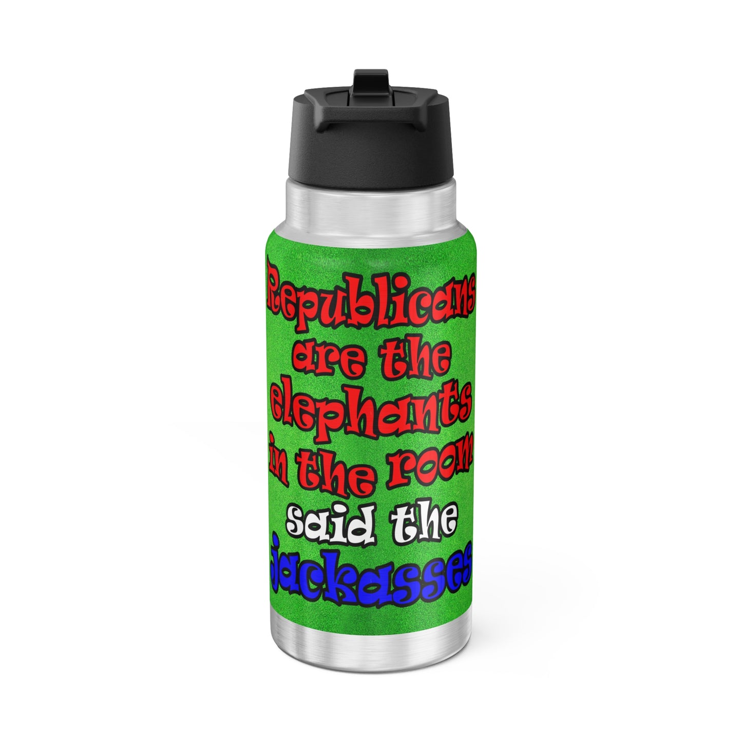 donkeys and elephants - Gator Tumbler, 32oz  (green turf)
