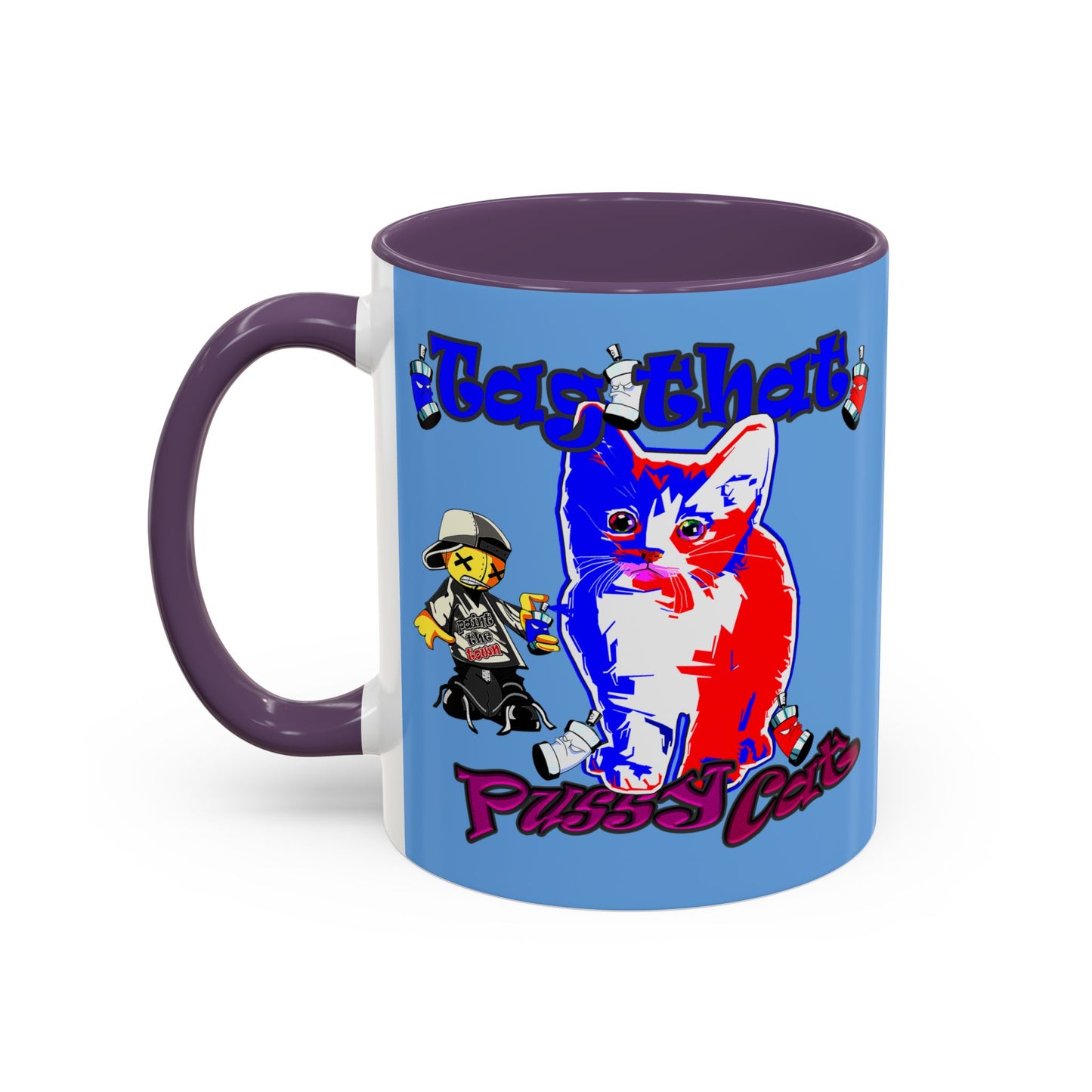 tag that - Accent Mug (light blue)