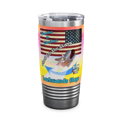 shoot for the stars - Ringneck Tumbler, 20oz (color blur)
