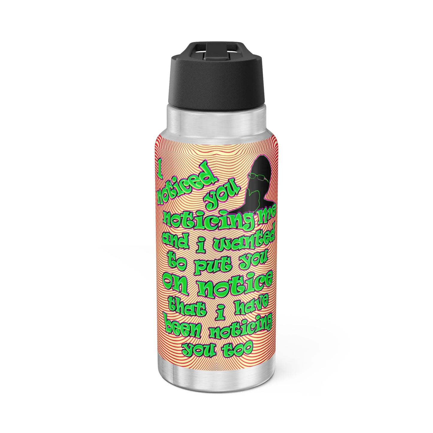 noticed you noticing - Gator Tumbler, 32oz  (yellow-orange wave)