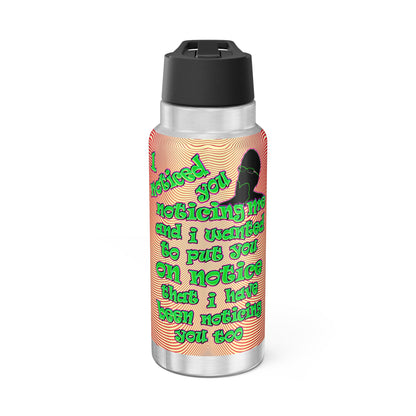 noticed you noticing - Gator Tumbler, 32oz  (yellow-orange wave)