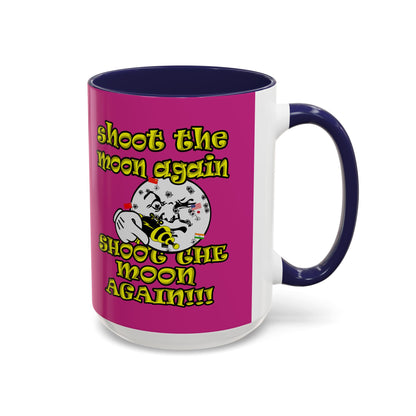 shoot the moon again - Accent Mug (pink)
