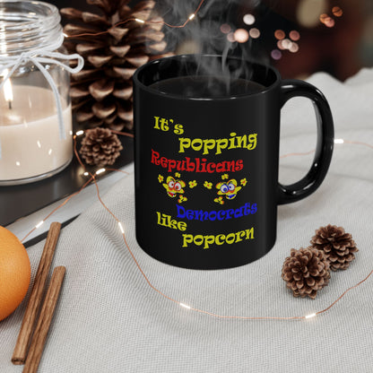 popping like popcorn - Black Mug (black)