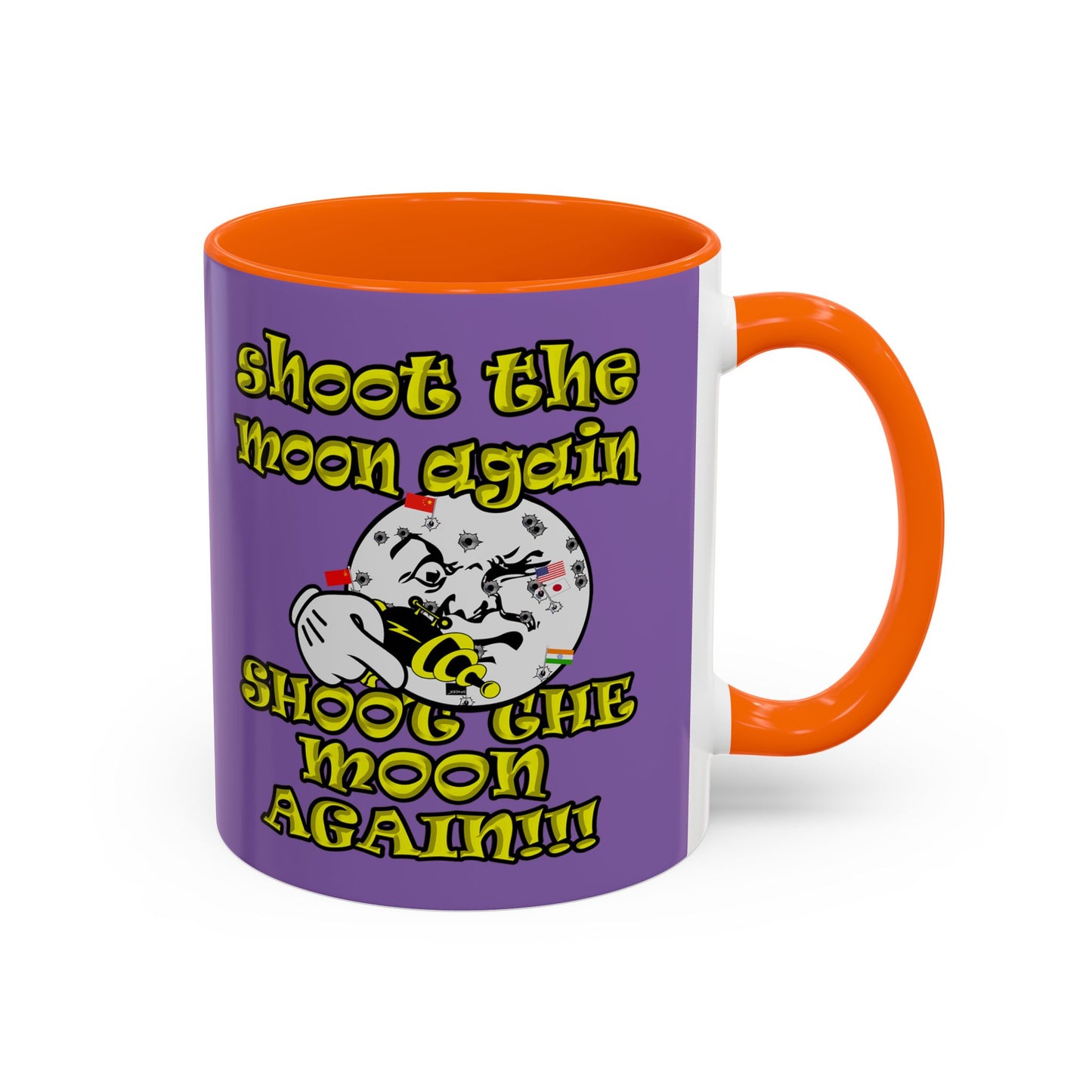 shoot the moon again - Accent Mug (light purple)
