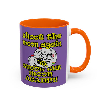 shoot the moon again - Accent Mug (light purple)