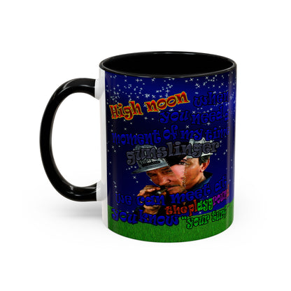 high noon - Accent Mug ('snoops' background)