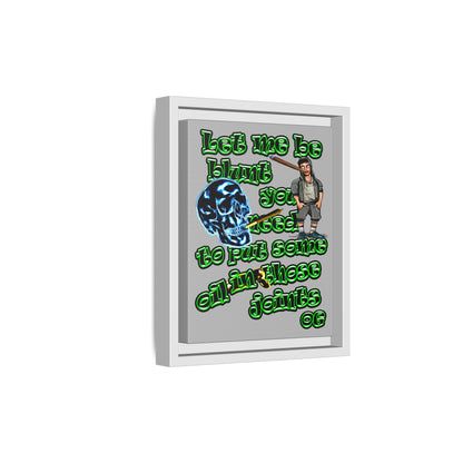 og - framed canvas art (light grey)