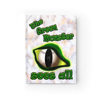 green monster - journal-blank (white marble)
