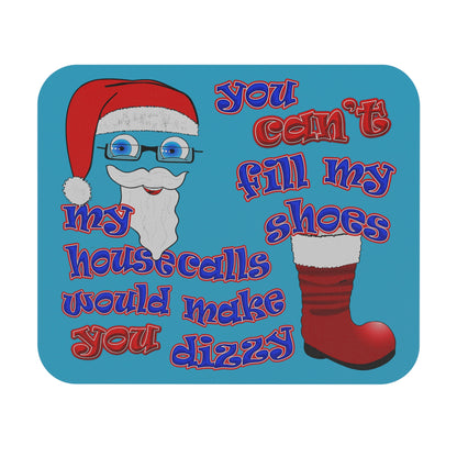 santa's shoes - Mouse Pad (Rectangle) (turquoise)