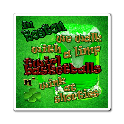 celtics logo - Magnets - (green turf)