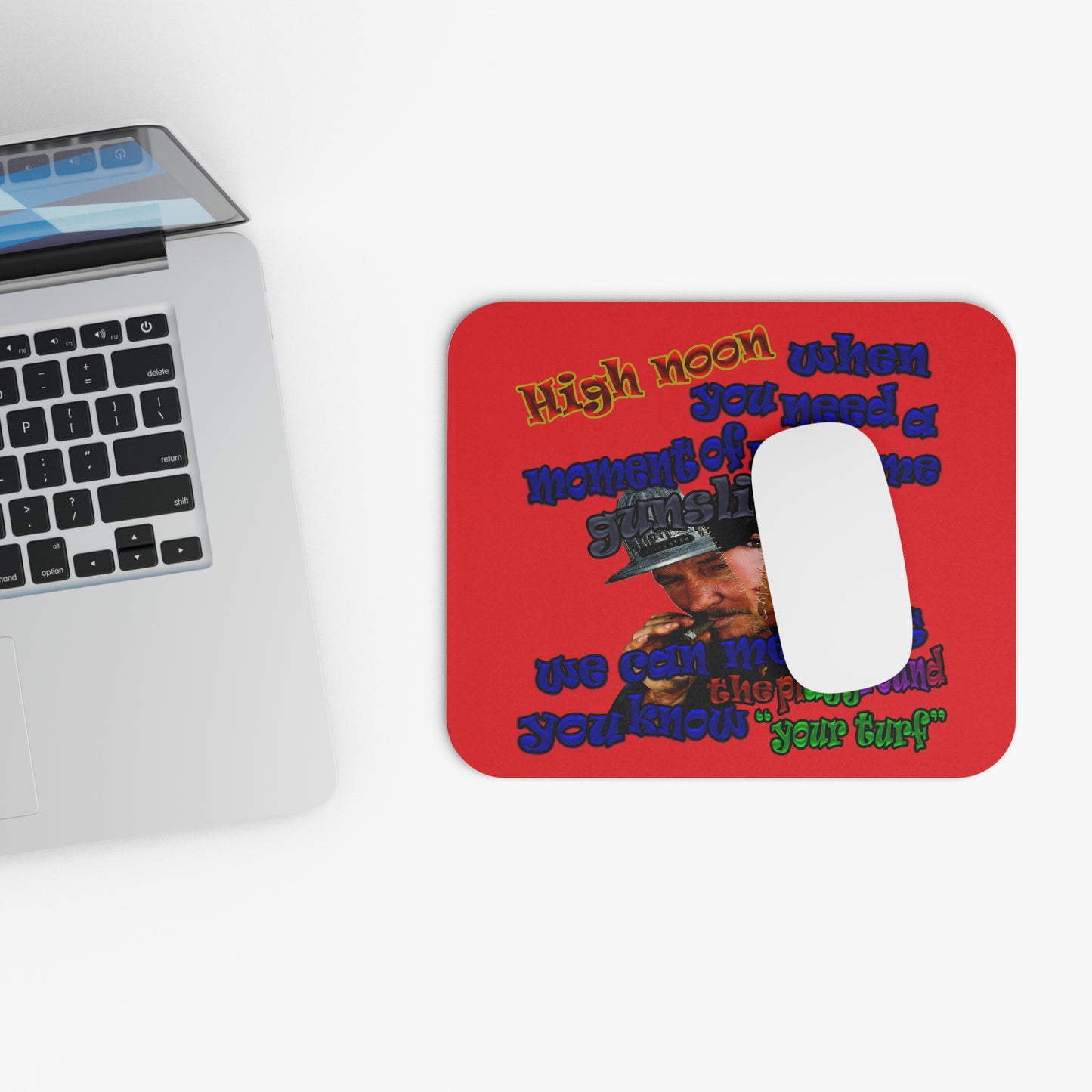 high noon - Mouse Pad (Rectangle) (red)