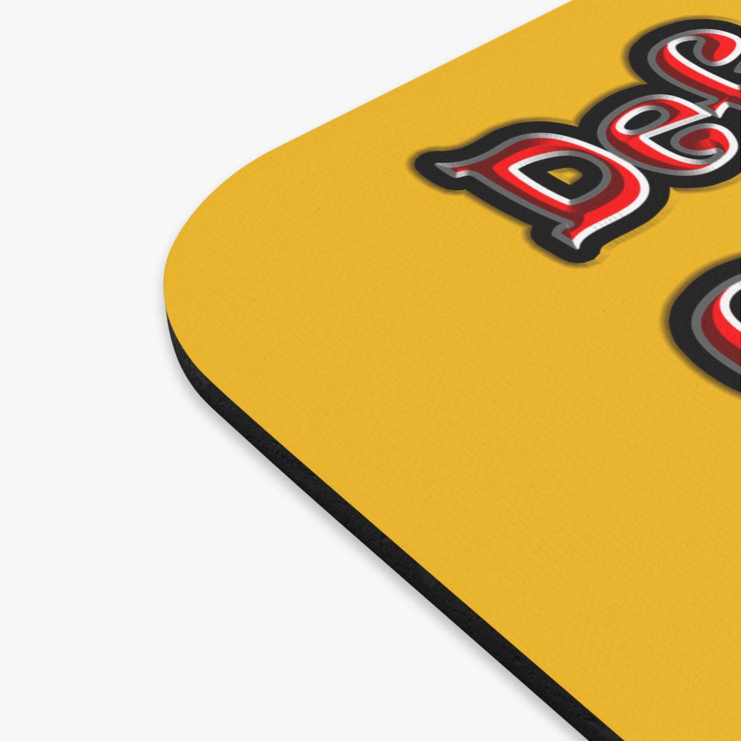 defy conquer reach - Mouse Pad (Rectangle) (yellow)