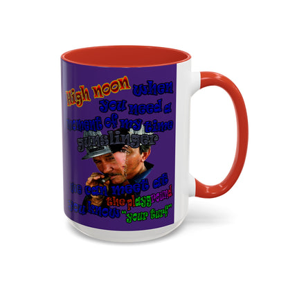 high noon - Accent Mug (purple)