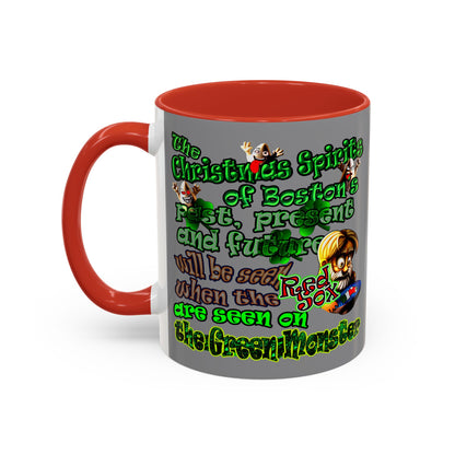 christmas spirits of boston - Accent Mug (grey)