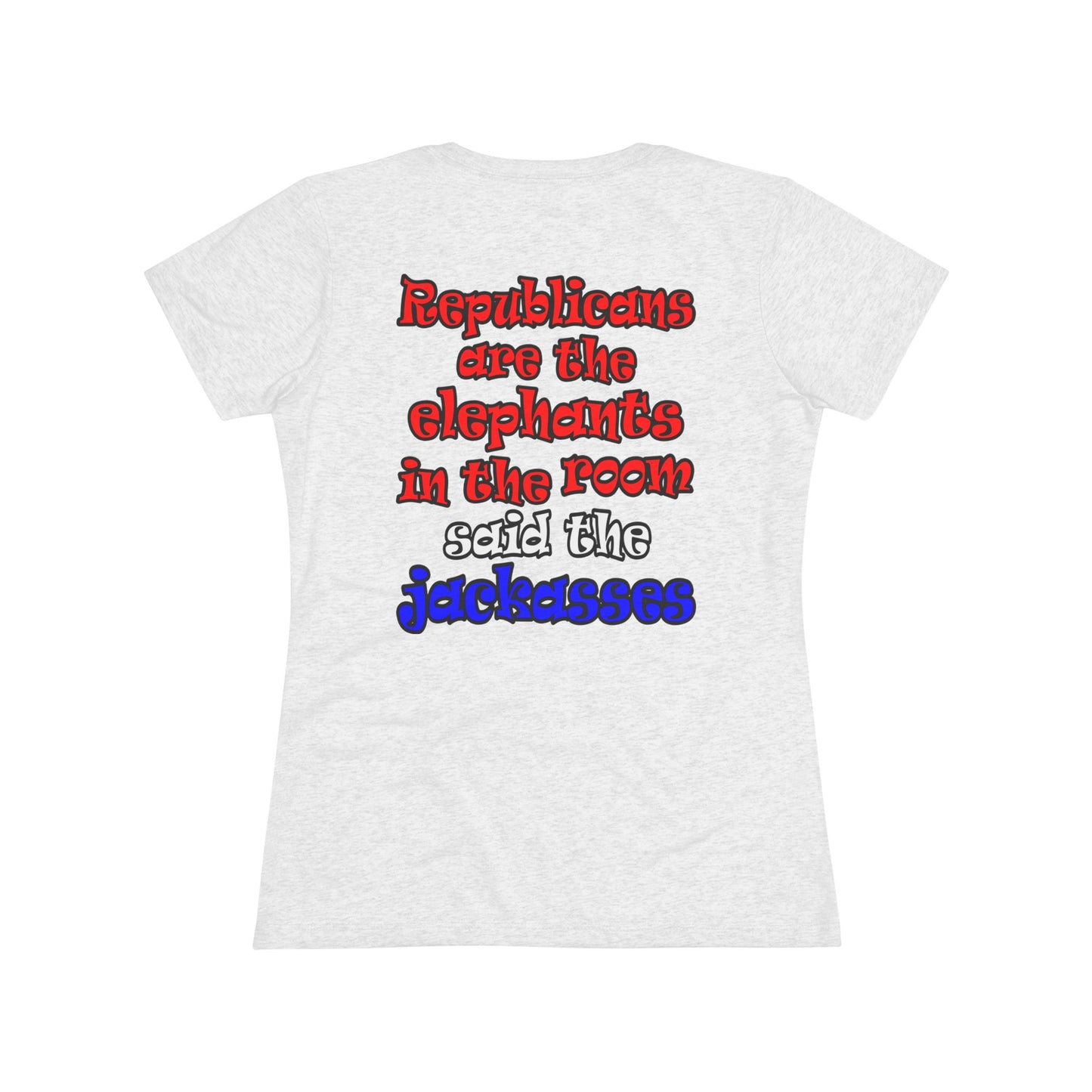 donkeys and elephants - Women's Triblend Tee