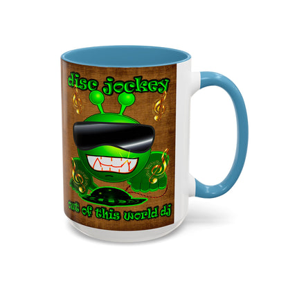 disc jockey - Accent Mug (brown papyrus)