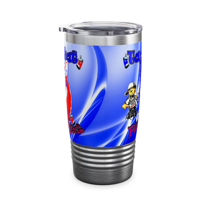 tag that - Ringneck Tumbler, 20oz (blue-white wave)