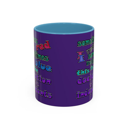 declaration of the independents - Accent Mug (purple)